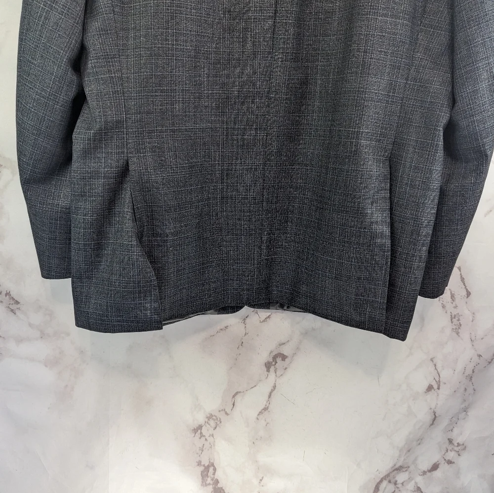 Lauren Ralph Lauren Suit Jacket Mens 46 L Gray Blazer 2 Button Sport Coat